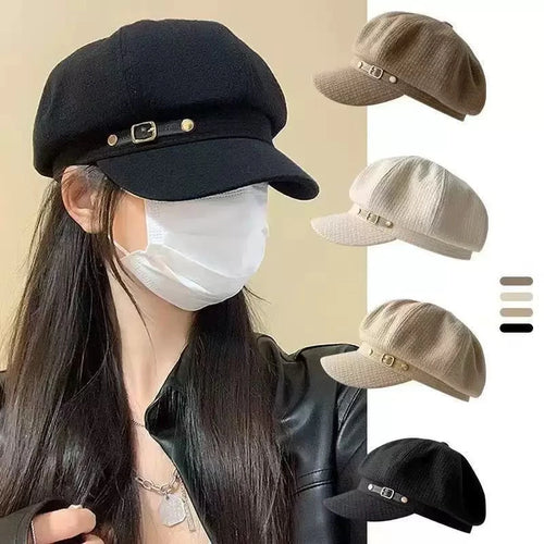 Autumn And Winter British Retro Newsboy Painter Hat