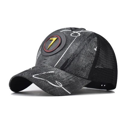 Personality 7 Letter New Design Retro Mesh Baseball Cap For Men Women Autumn Summer