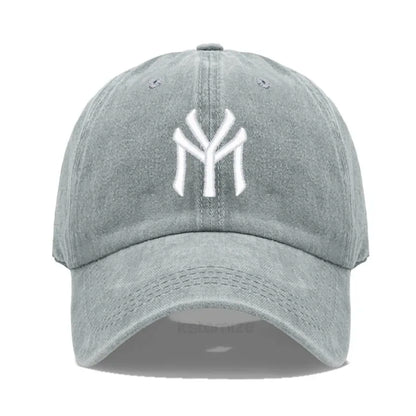 Letter MY Embroidery Baseball Cap Women Men Adjustable