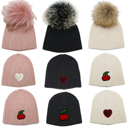 Cotton BB Knitted Beanies Outdoor Hat Children Hats