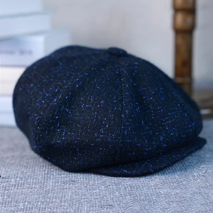 New Woman Newsboy Cap Men's Wool Hat 8 Panel Hat Baker Caps Retro Gatsby Hats
