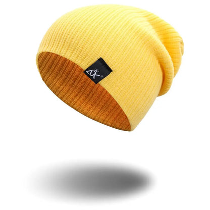 New Jamaican Reggae Loose Knitted Beanie Warm Wool Knitted Rainbow Hat