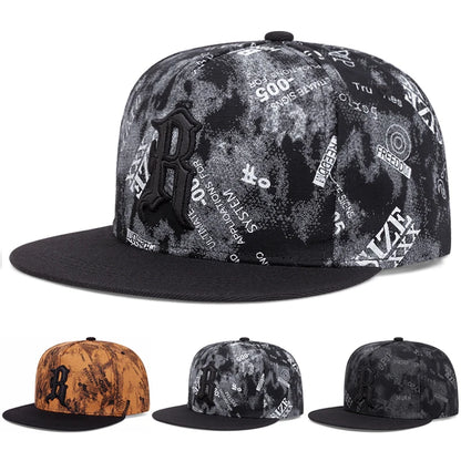 Simple Baseball Hat R Embroidered Street Dance Hip Hop Hat