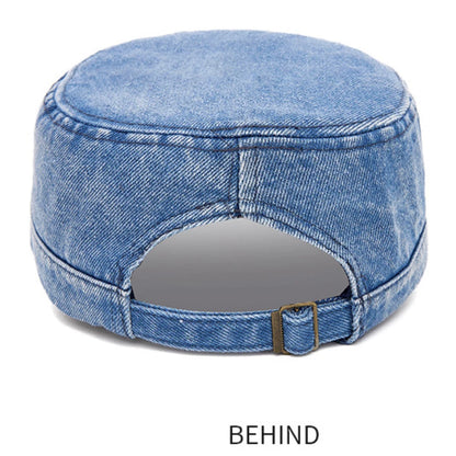 High Quality Baseball Cap 100% Cotton Denim Flat Top