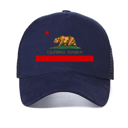California Bear Trucker Cap Women Men