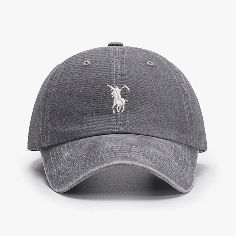 Baseball Caps Soft Cotton Washed Soft Adjustable Sunbonnet Dad Cap Hats Grim Reaper Japan