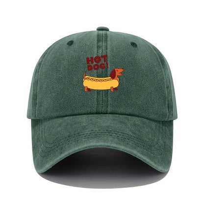 Fun Hot Dog Printed Baseball Hat Sunshade Leisure Sports
