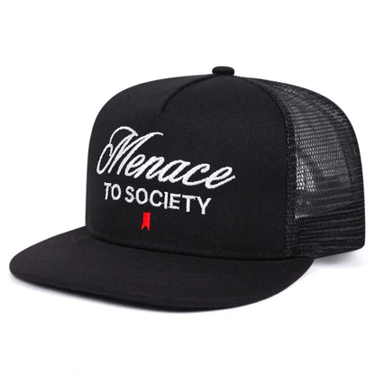 Snapback Hat Creative Letter Embroidery Street Hip Hop Hat