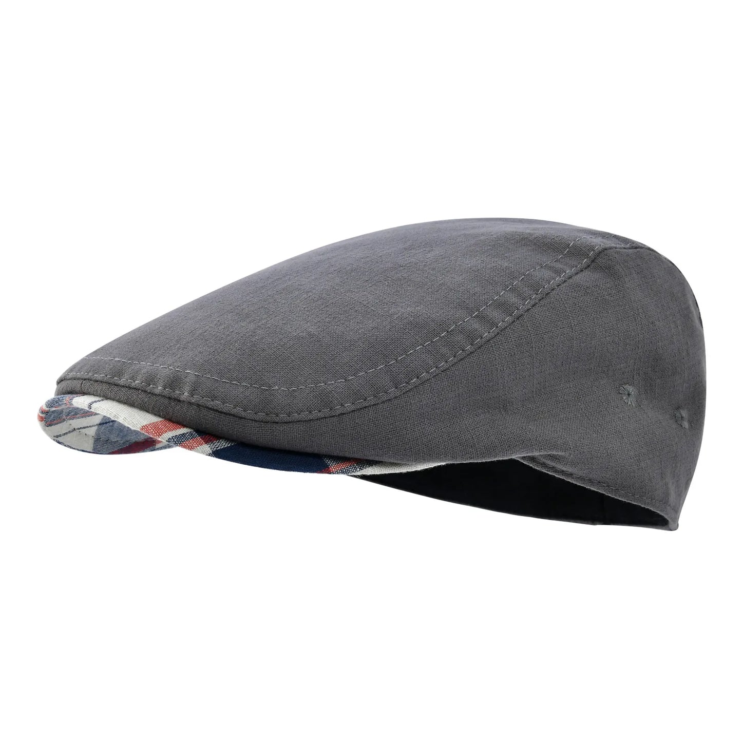 Linen Cap Irish Flat Cap For Men Casual Fitted Newsboy Cap