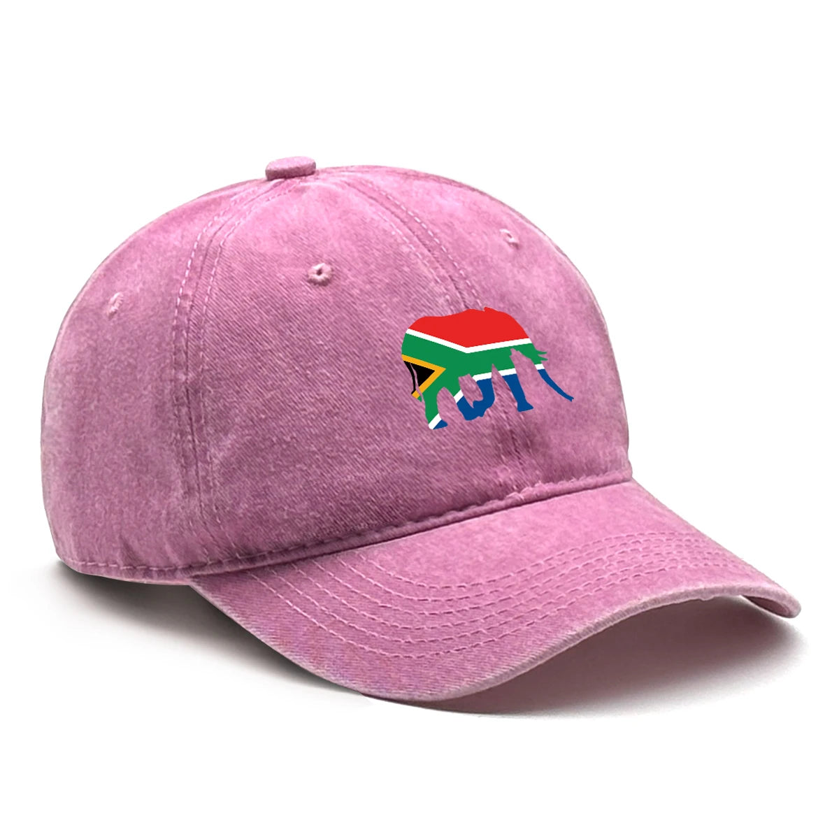 South Africa Elephant Flag Baseball Cap Adjustable
