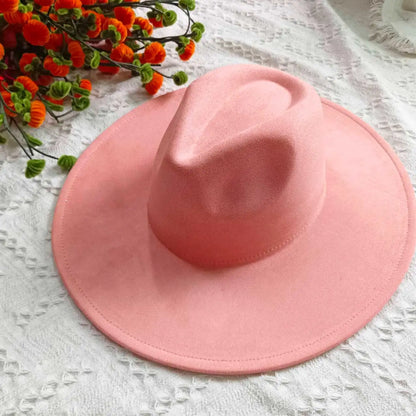 Vegan Suede Fedora Rancher Hats Blank Hats
