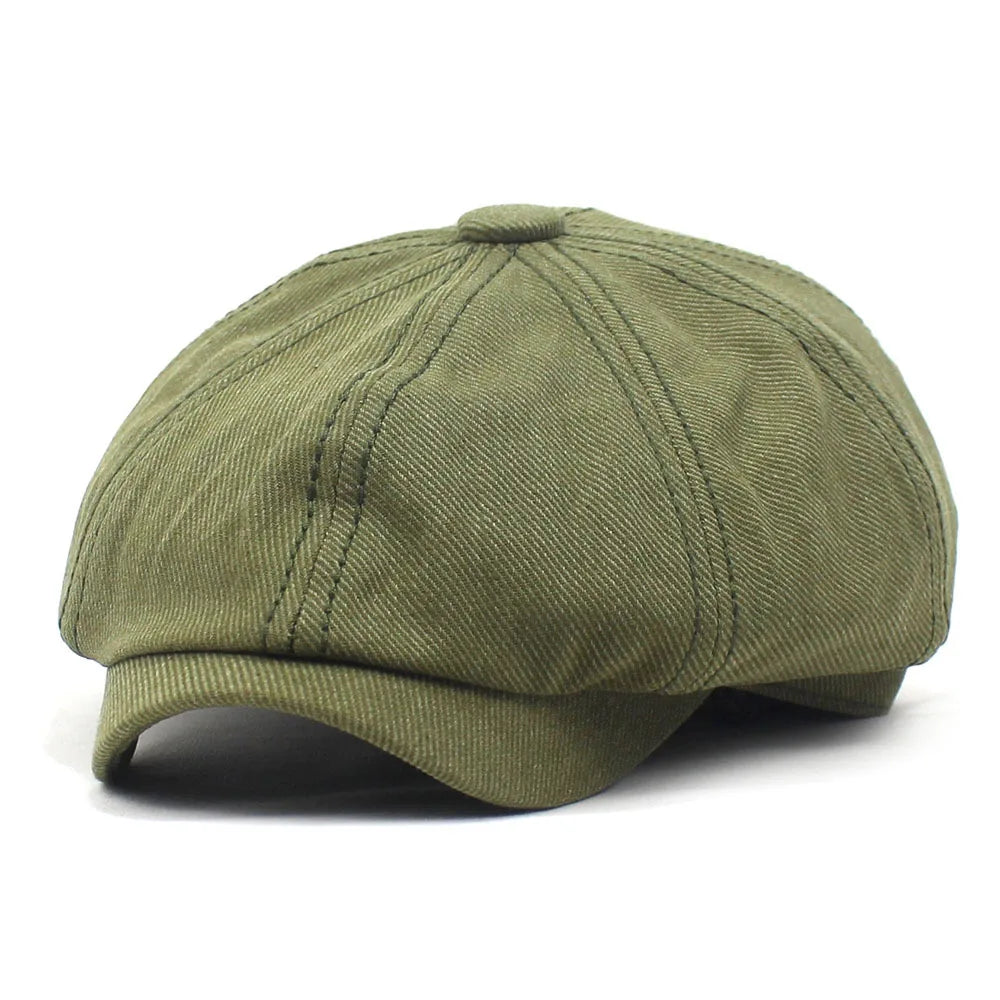 Cotton Casual Newsboys Hat For Men Women
