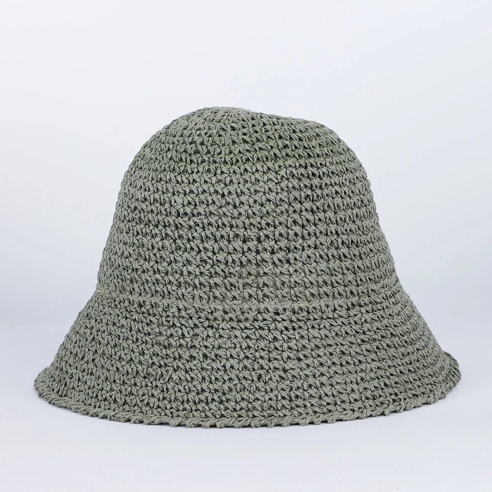 Women Straw Sun Hat Woven Bucket Hat Fishing Hat