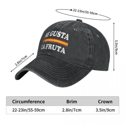 Retro Me Gusta La Fruta Spain Spanish Trucker Hat Men Women