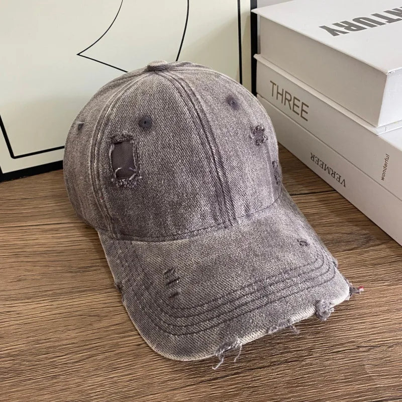 Denim Baseball Cap For Women And Men Vintage Caps