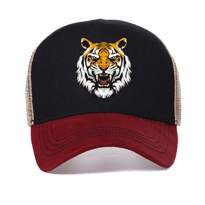 Tiger printing Baseball Cap Men Women