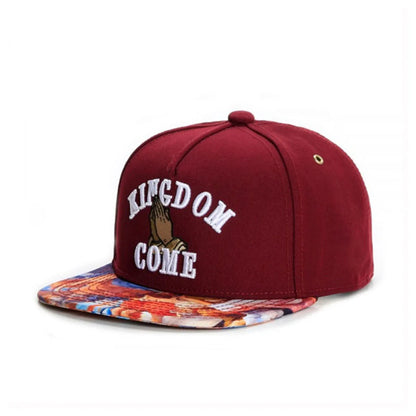 Fashion Brand KINGDOM COME CAP Red Wine Prayer Snapback Hat Summer Winter For Men Women Baseball Cap
