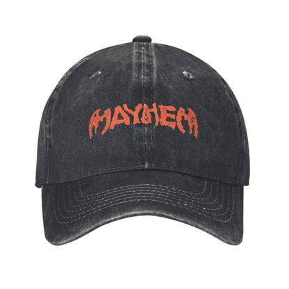 Lady Gaga Mayhem New Album Baseball Cap Vintage Distressed Denim