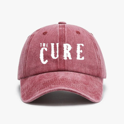 The Cure Cap Washed Distressed Denim Caps