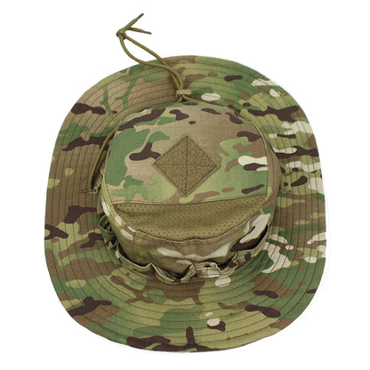 Camouflage Enthusiasts Square Pocket Camo Bonnie Cap US Bucket Benny Hats Fishing