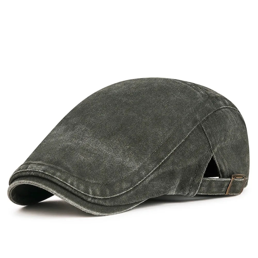 Women Men Denim Beret Newsboy Hat