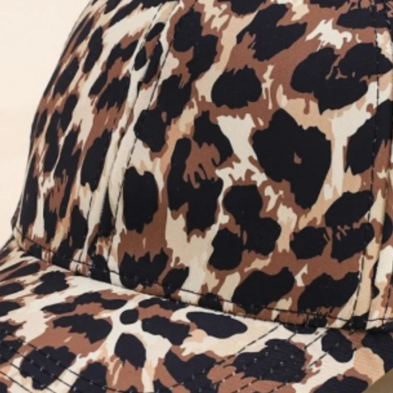 Baseball Caps Leopard Print Adjustable Outdoor Snapback Hat