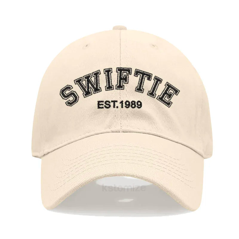1989 Embroidery Baseball Cap for Men Women Unisex Washed Cotton