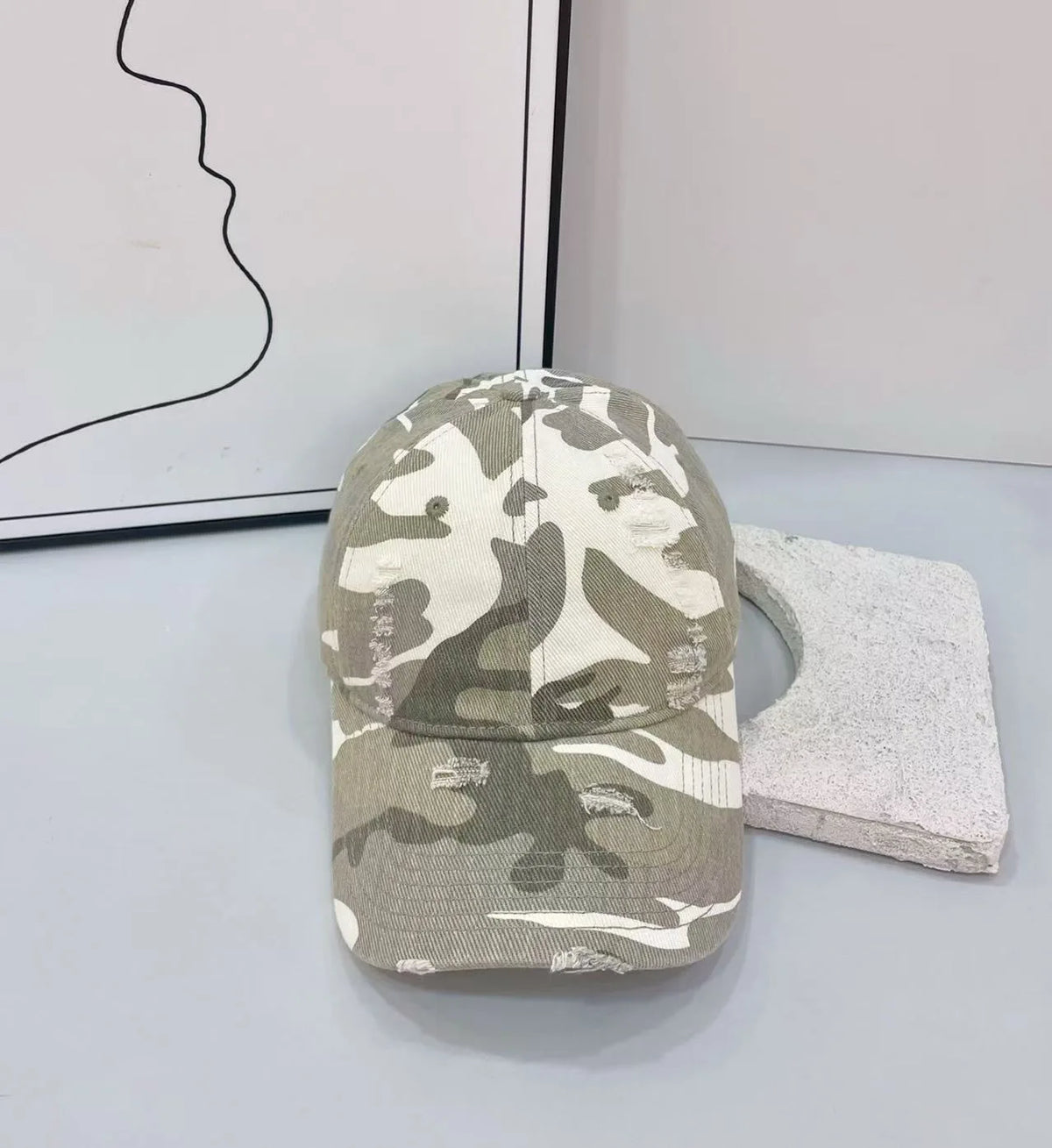 Unisex Trendy Camo Baseball Cap Vintage