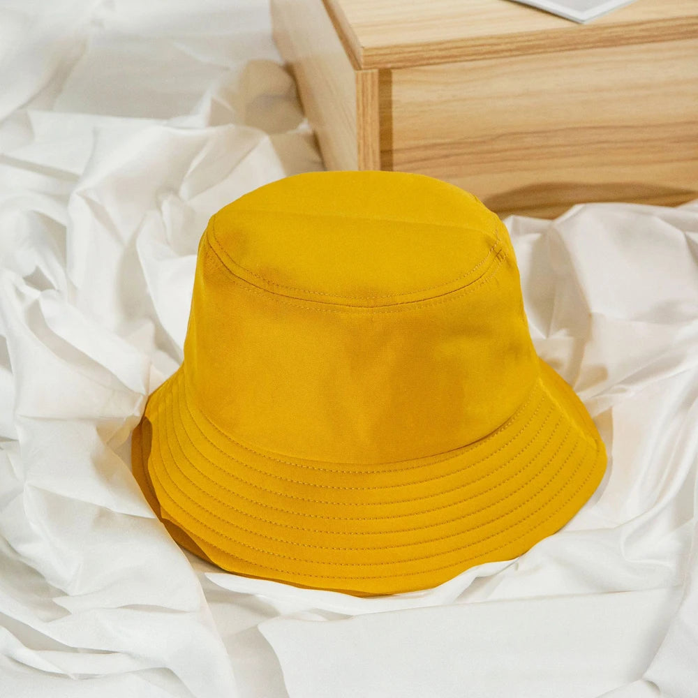 Cotton Bucket Hat Unisex Summer Sunbonnet Outdoor