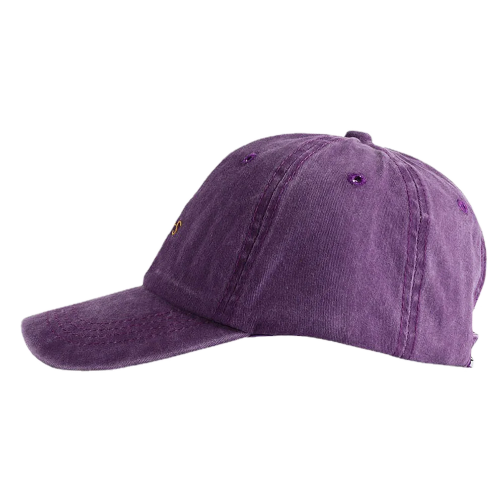 Unisex Yours Letter Embroidery Washed Cotton Baseball Cap