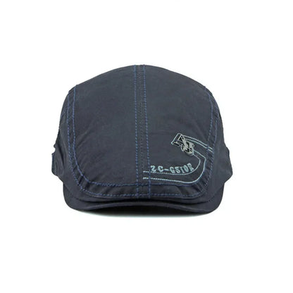 Four Seasons Cotton Letter Embroidery Newsboy Caps