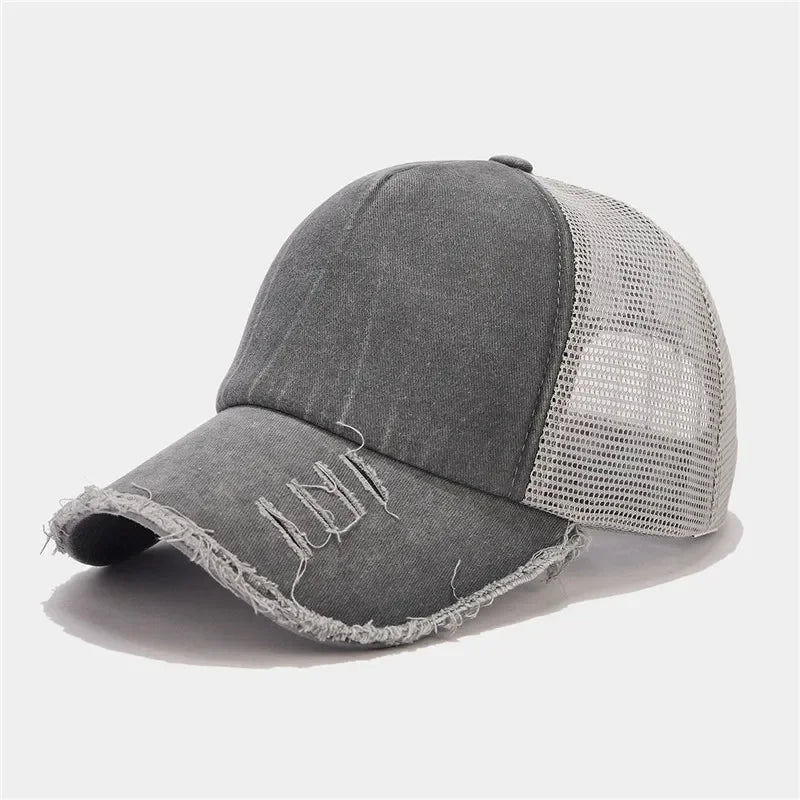 Spring And Summer Cotton Solid Casquette Baseball Cap