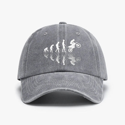 Evolution Biker Unique Print Baseball Cap Summer