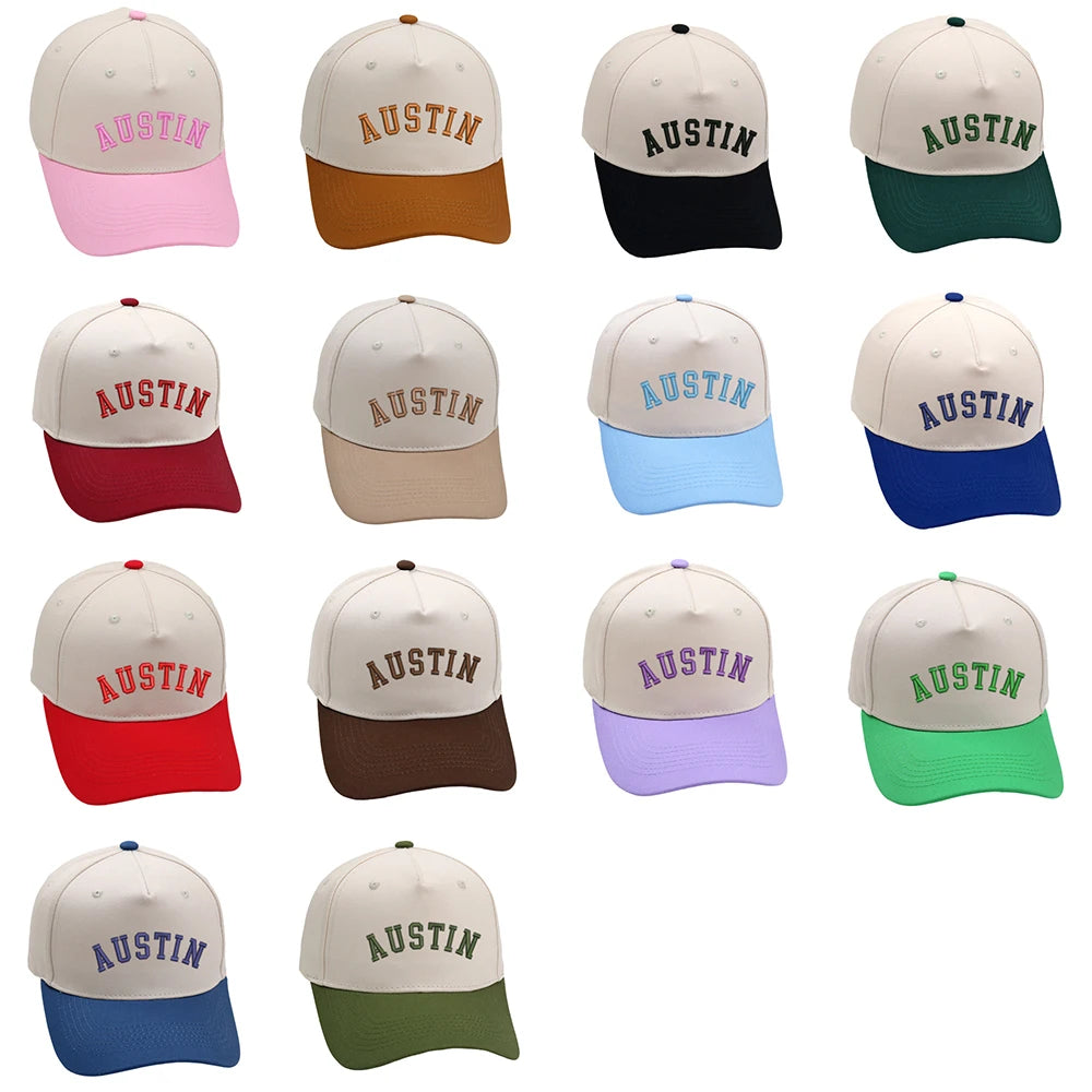 Austin Trucker Hat 3D Embroidery Two Tone Baseball Cap