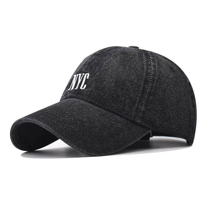 Classic Retro Denim Baseball Cap Unisex NYC