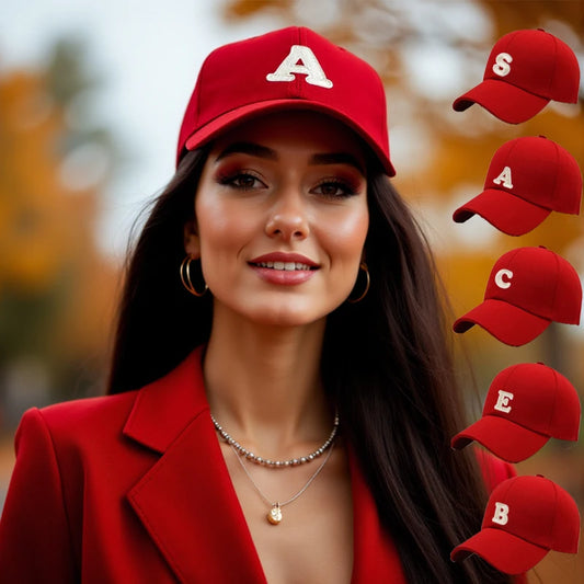 1pc Unisex A-Z Letter Pattern Sun-Shading Baseball Hat