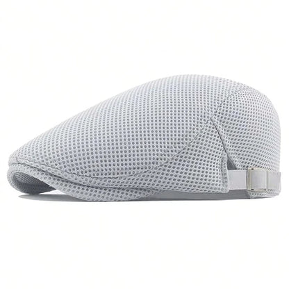 Men Mesh Newsboy Caps British Painters Hats