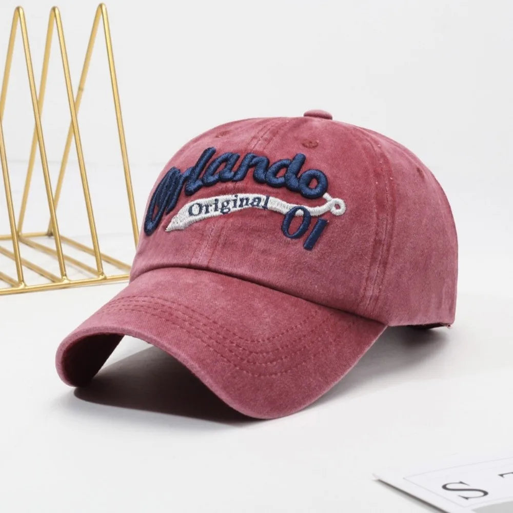 Adjustable Strap Washed Baseball Cap