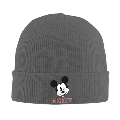Minnie Mouse Mickey Knitted Caps For Women Men Beanie Winter Hats