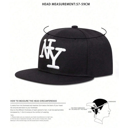 3D Letter Embroidery Snapback Cap