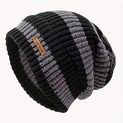 Korean Fashion Striped Knitted Hat Trend Lightweight Hat