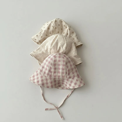Fashion Striped Baby Bucket Hat Spring Summer