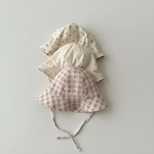 Fashion Striped Baby Bucket Hat Spring Summer