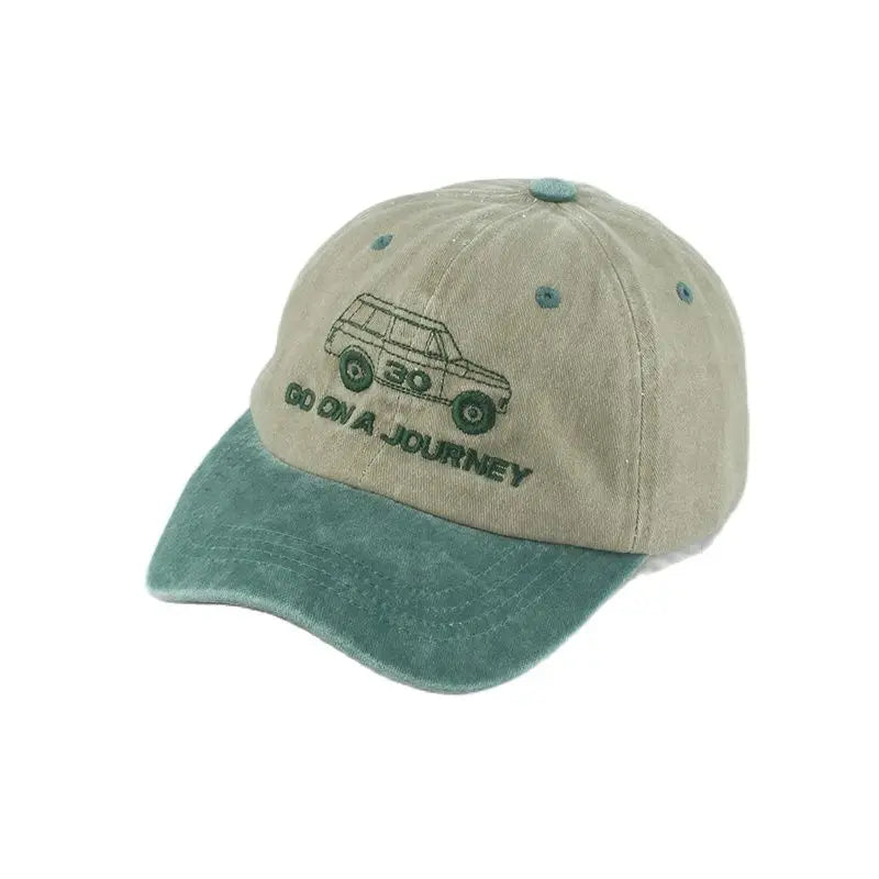 Summer Vintage Baseball Cap Kids Washed Cotton Denim