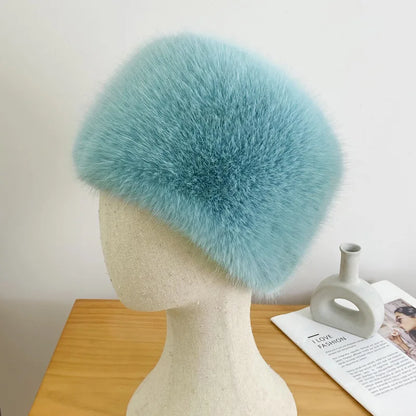 Faux Fur Hats For Women Winter Autumn Fluffy Russian Hat