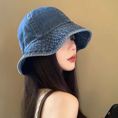 Retro Harajuku Style Denim Bucket Hats