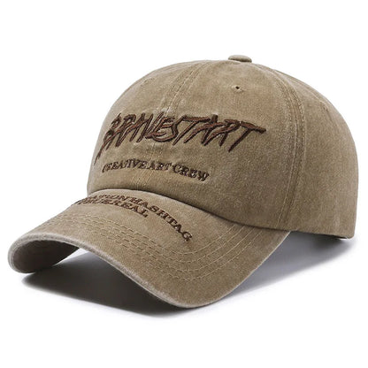 Unisex Y2K Style Cap Letter Embroidery Vintage Baseball Cap Men Women