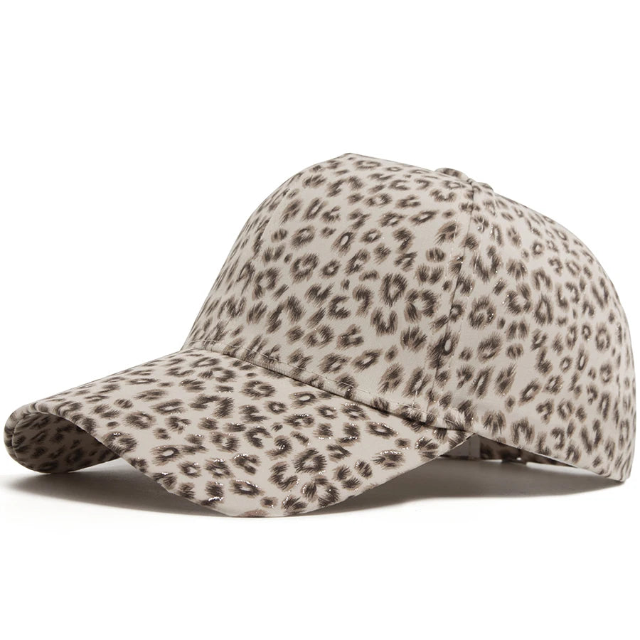 Summer New Women Baseball Cap Fashion Leopard Print Snapback