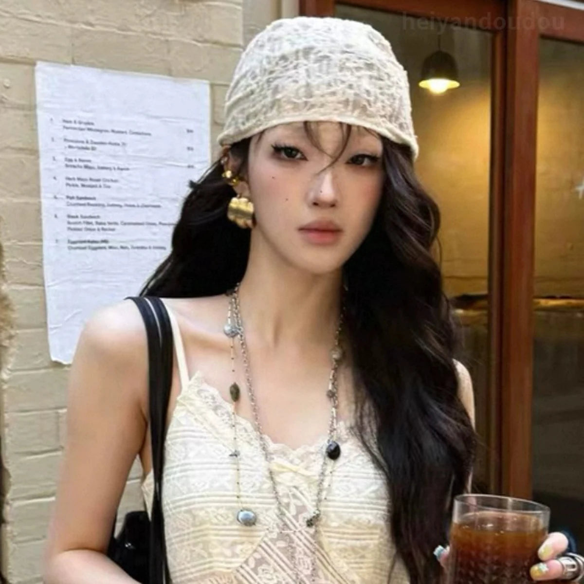Patterned Solid Color Lace Women's