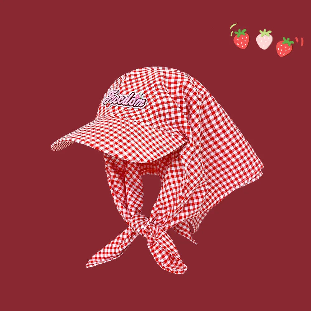 Women's Sunshade Hats Outdoor Beach Head Scarfs